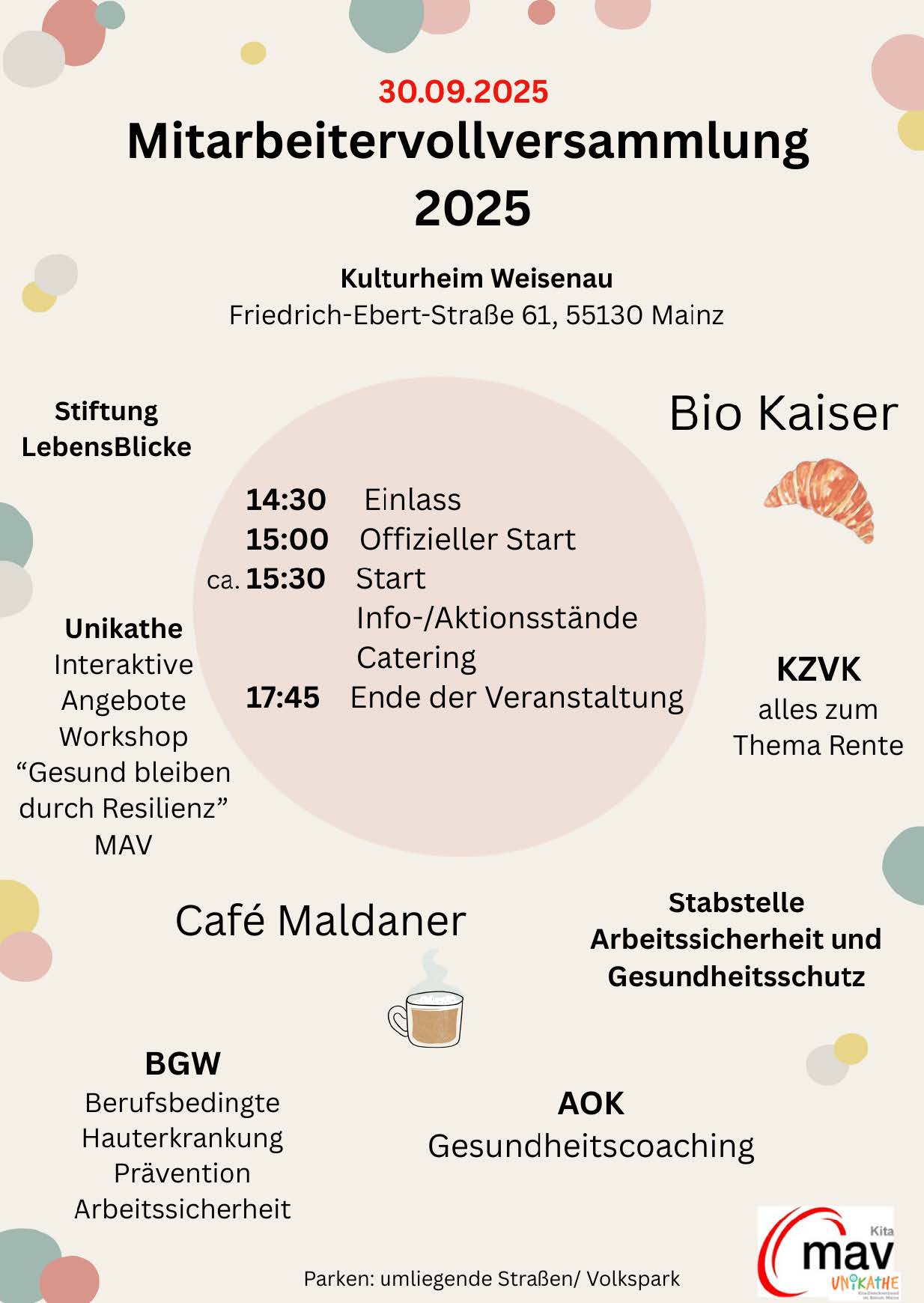 Einladung Vollversammlung 2025