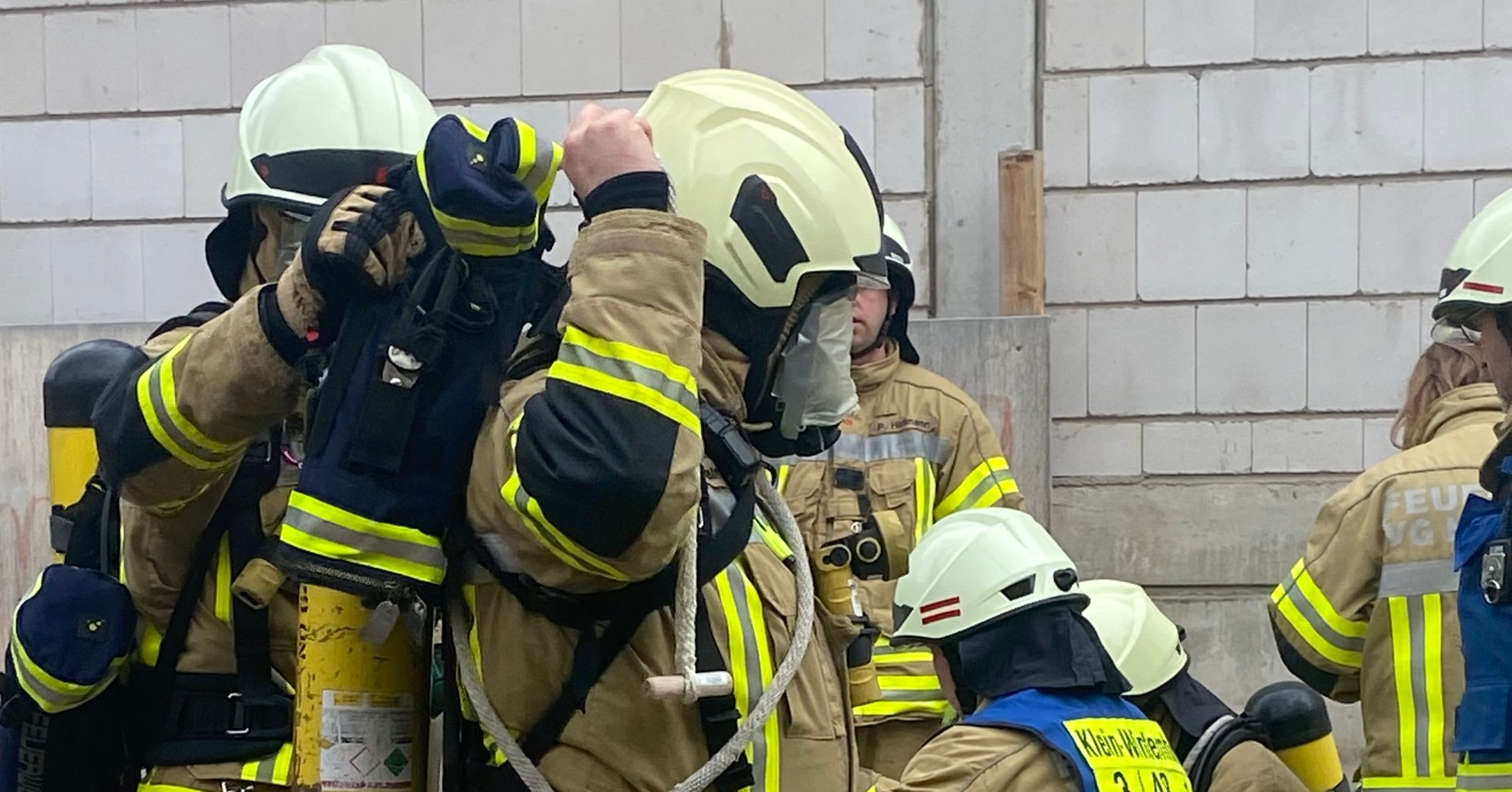 Die Feuerwehr übt in der Kita