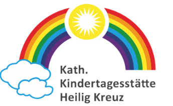 Logo mit Regenbogen und Name einer Kita