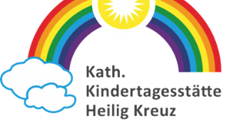 Logo mit Regenbogen der Kita Heilig-Kreuz