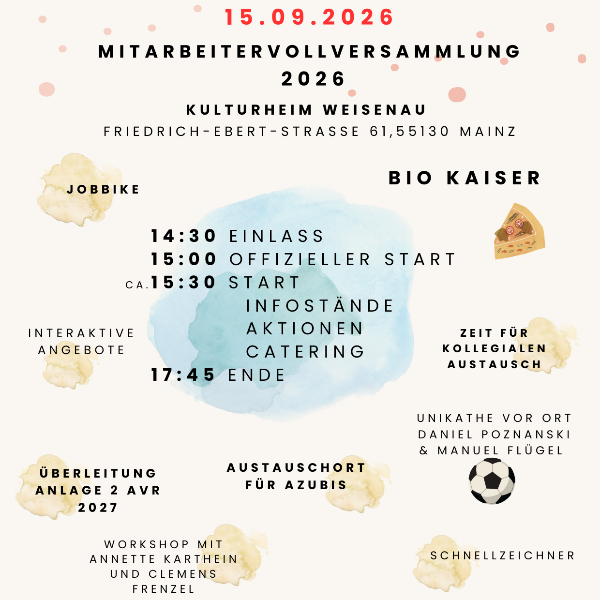 Einladungsflyer Unikathe Kita MAV
