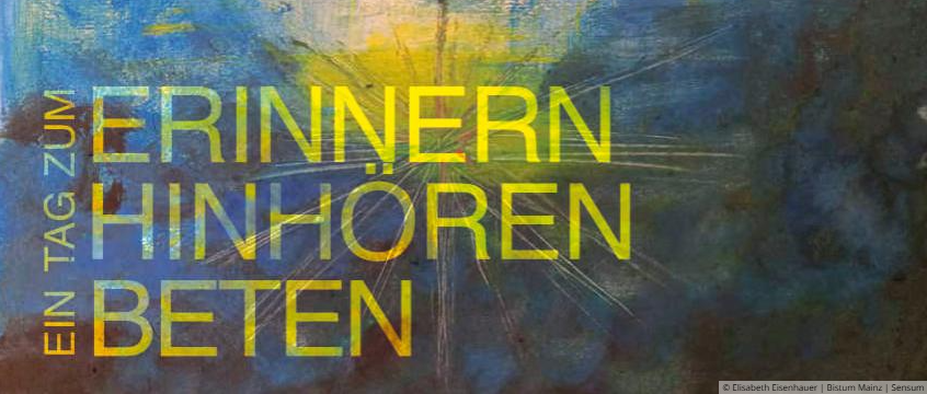 Postkarte „erinnern, hinhören, beten“ Bistum Mainz