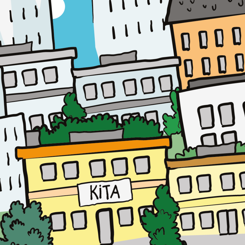 Illustration einer Stadt