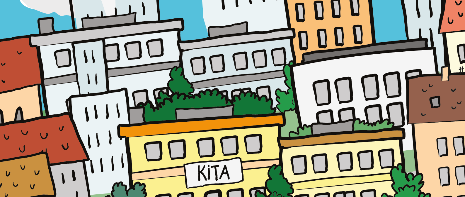 Illustration einer Stadt