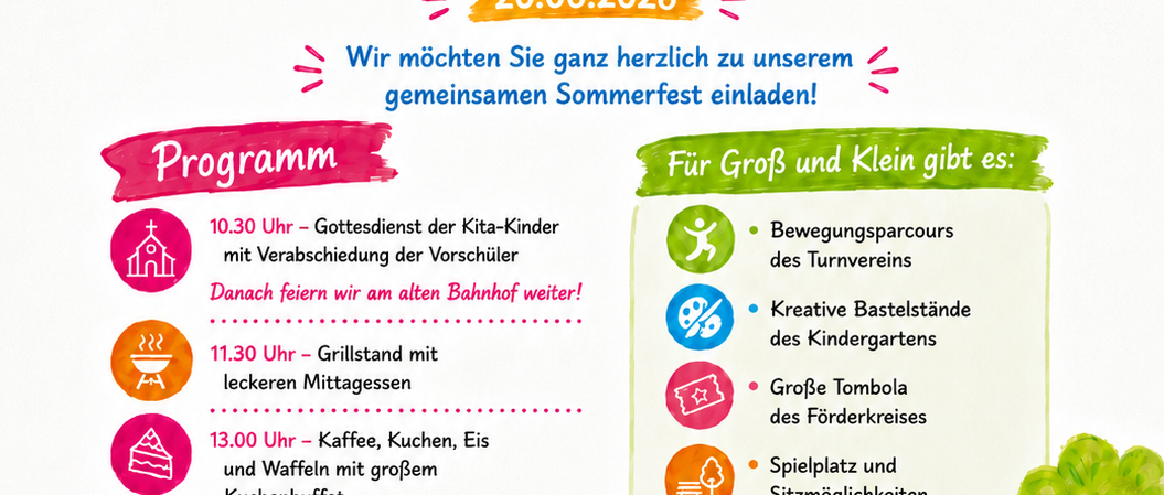 Einladung Pfarr- und Kitafest 2026
