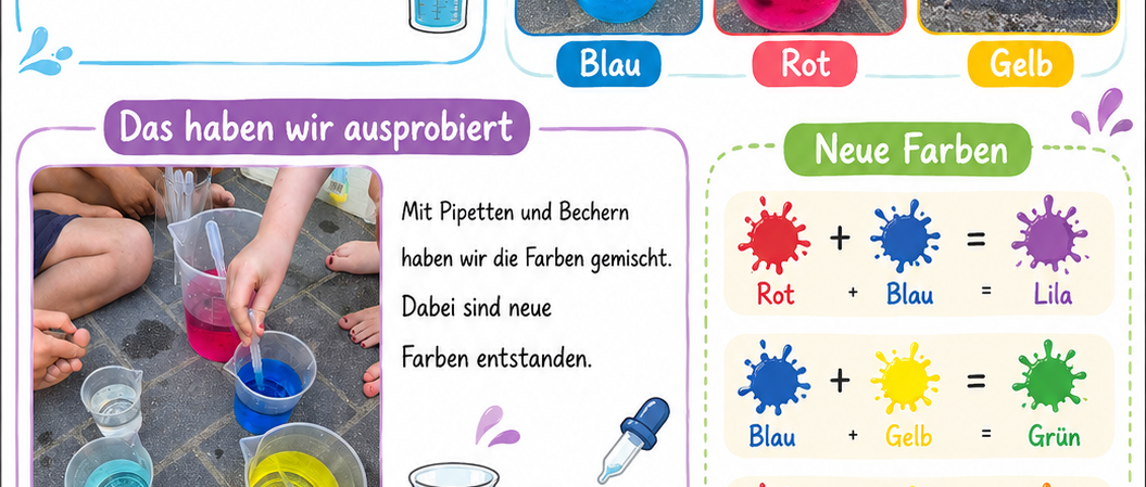 Wasserfärben Experiment