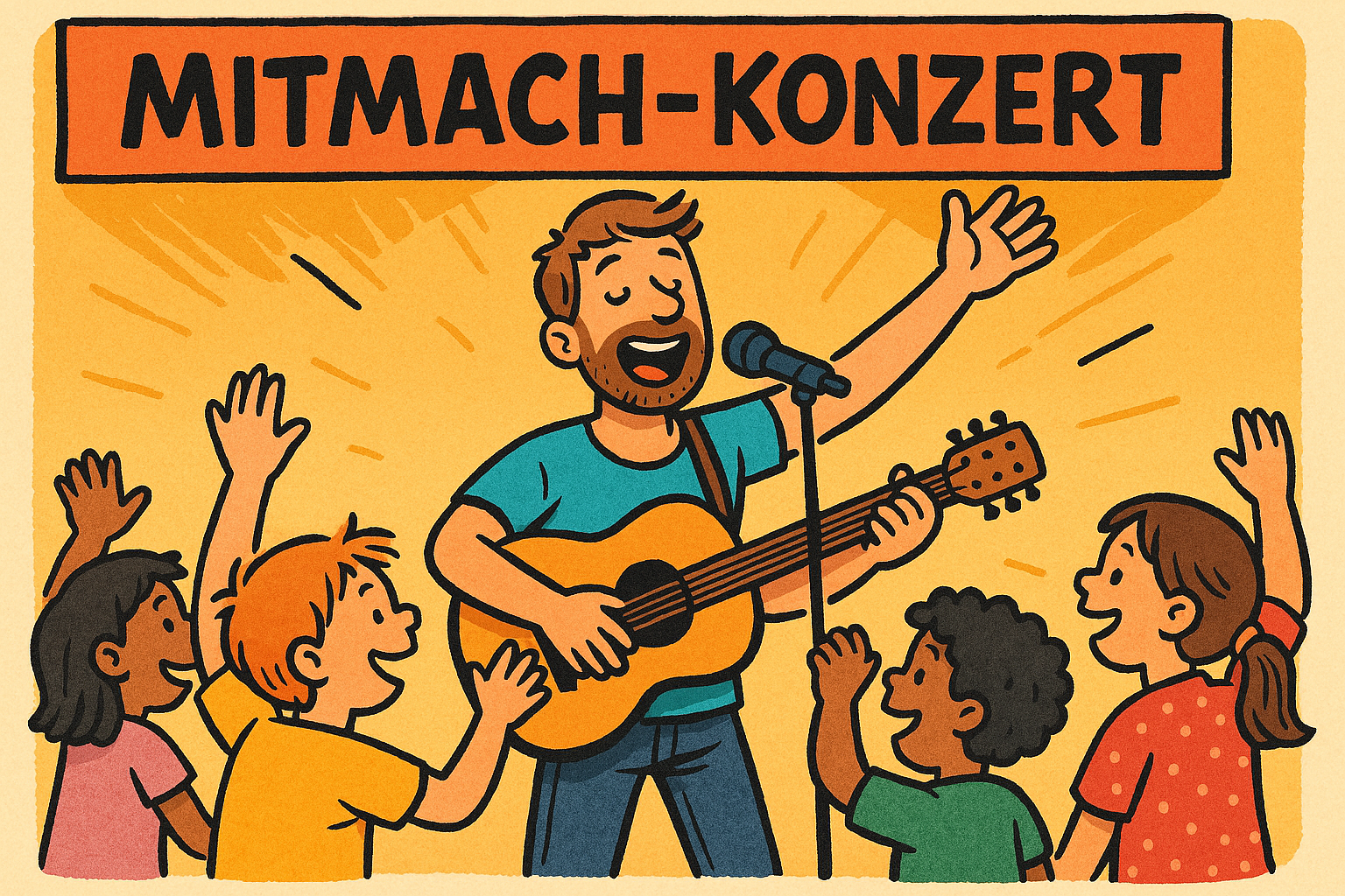 Mann, Kinder, Musik