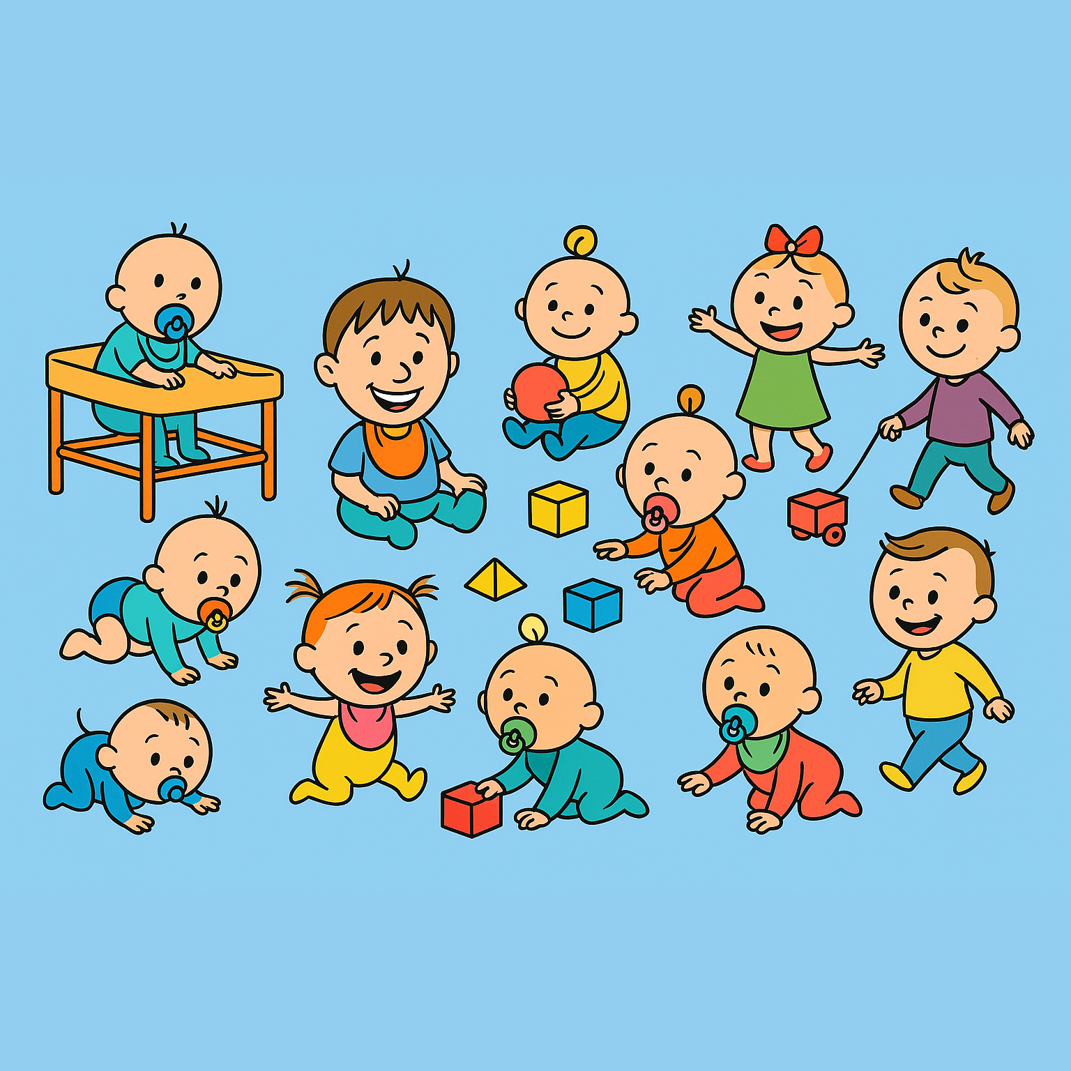 Das Bild zeigt spielende Kinder im Kleinkindalter